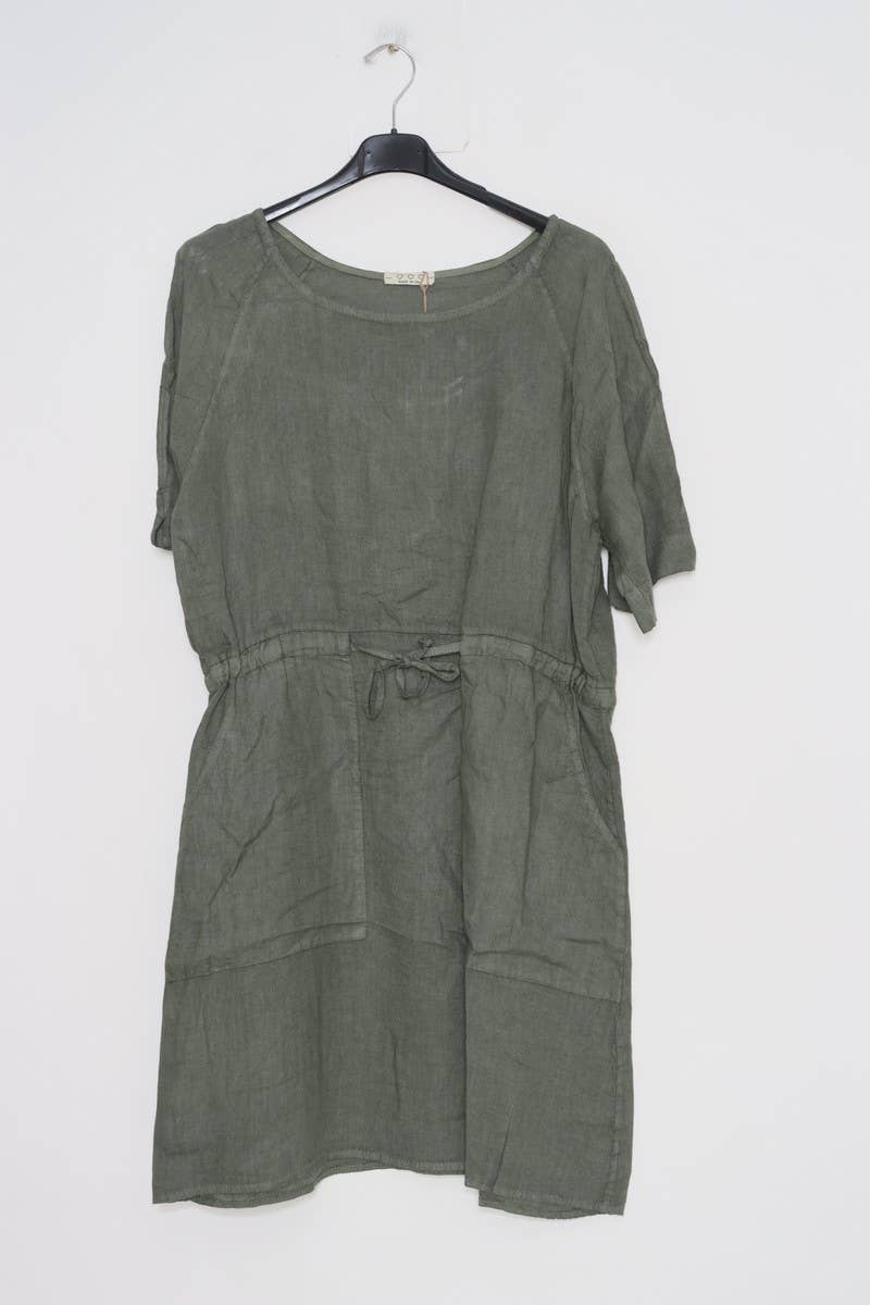 100% linen dresses REF. 1436: Black
