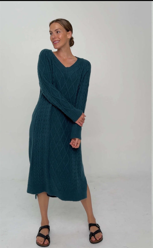 Worthier Sahira wool blend knit dress