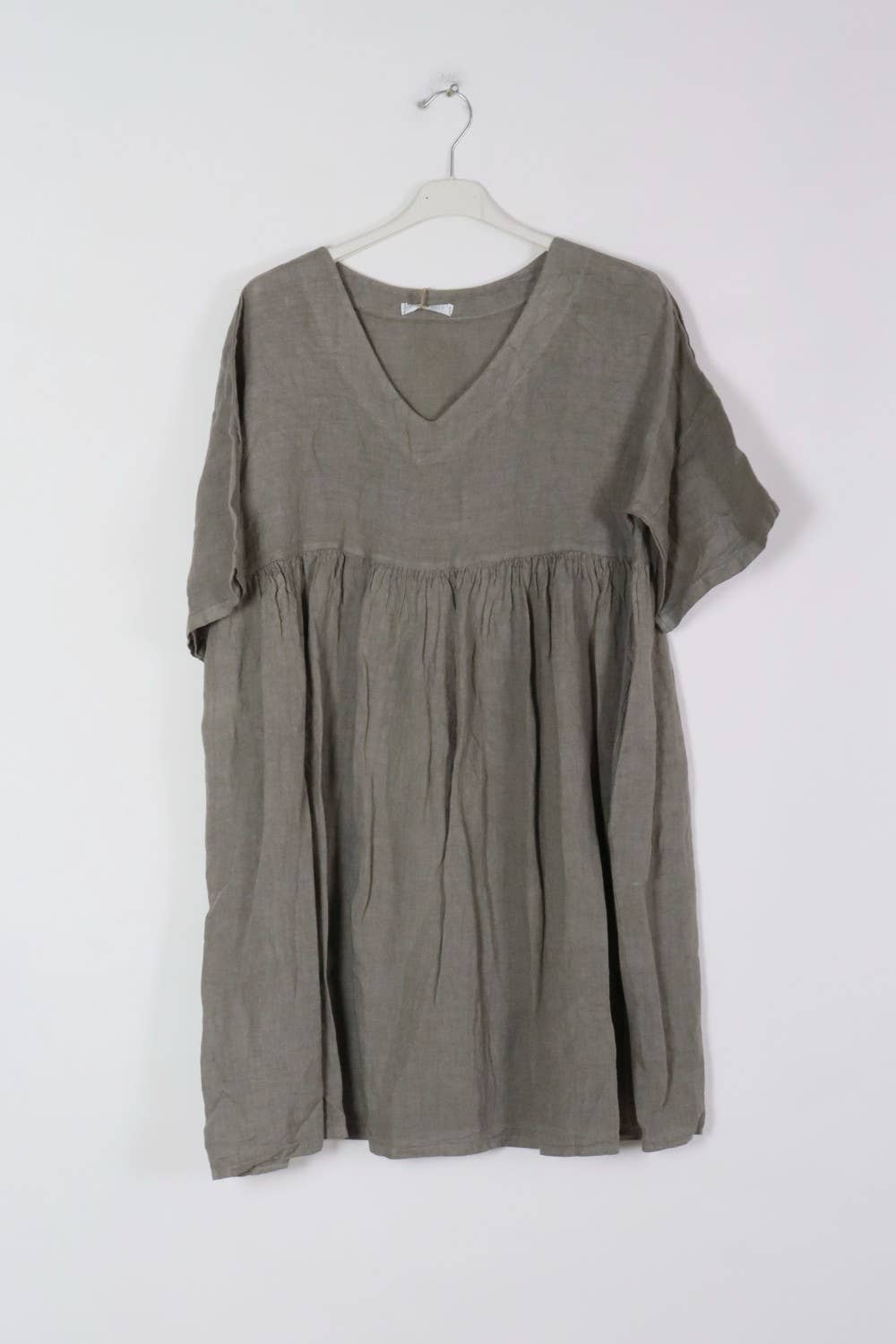 Baby doll linen dress