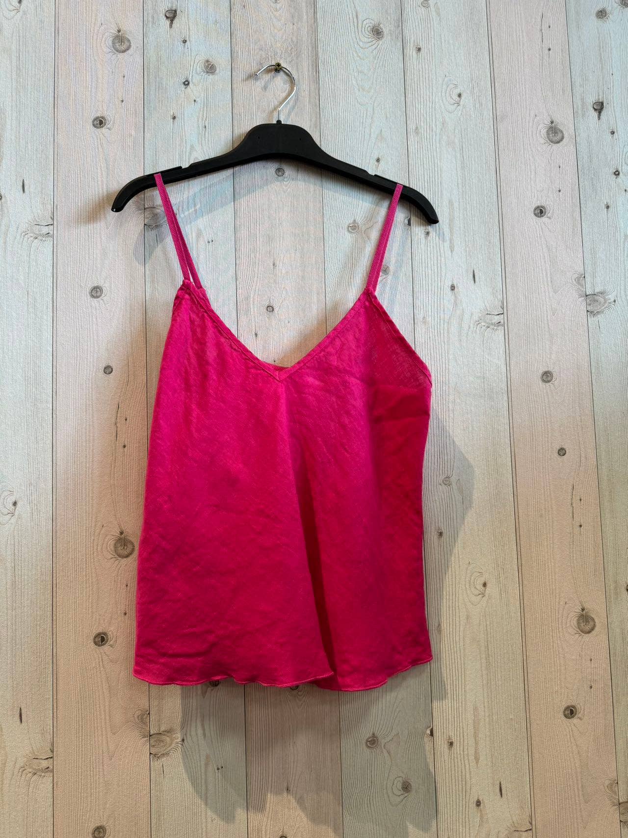 REF 22943 100% LINEN TANK TOP: BEIGUE