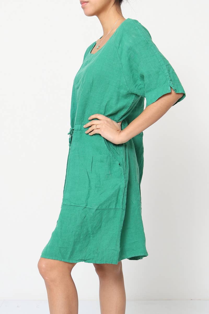 100% linen dresses REF. 1436: White