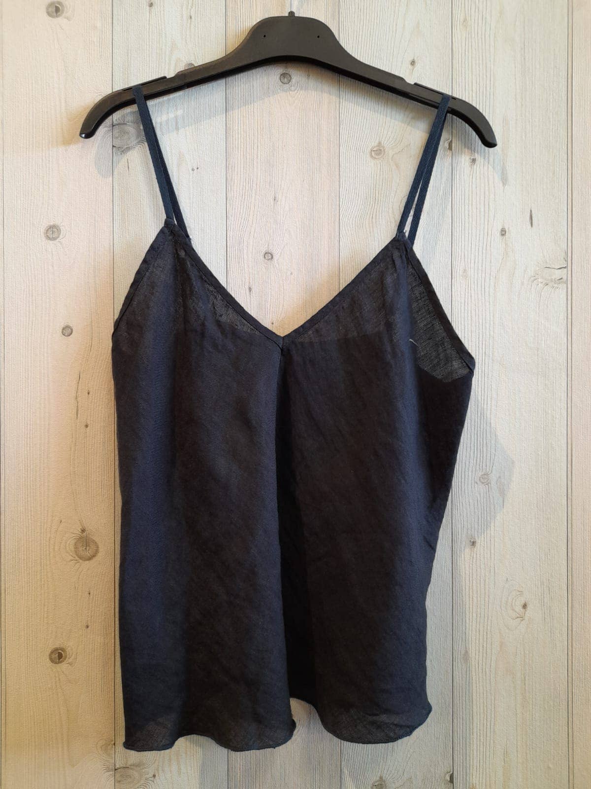 REF 22943 100% LINEN TANK TOP: BEIGUE