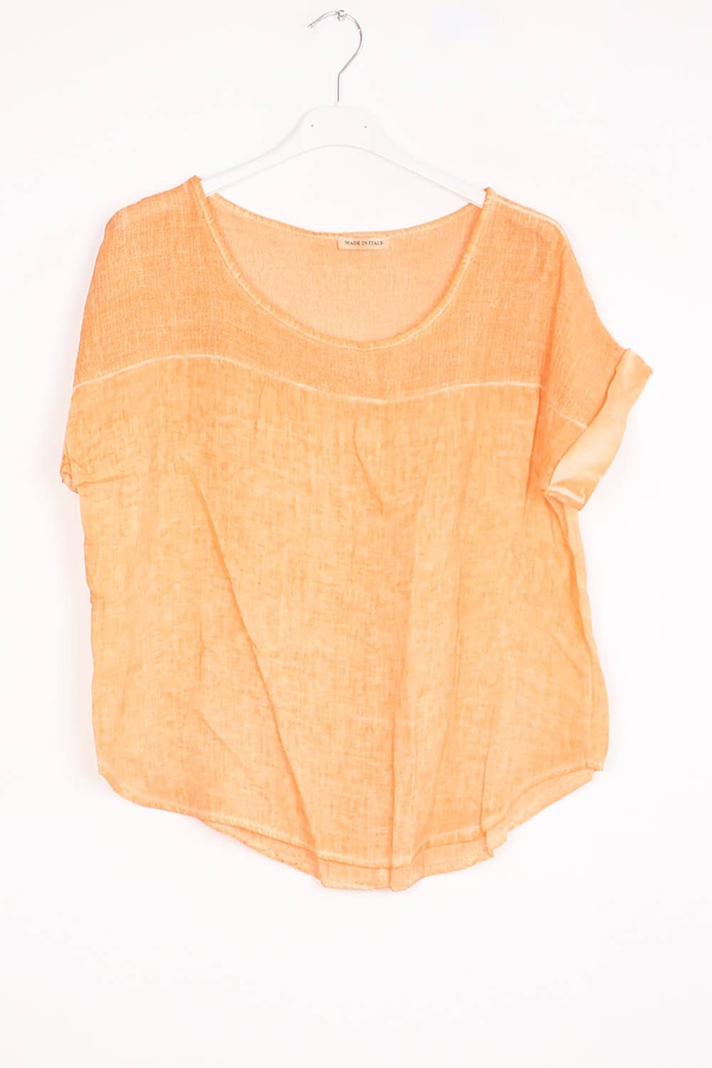 100% Linen Blouse REF.641: Black / Unique