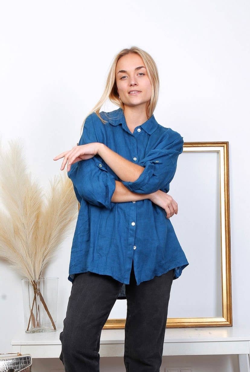 100% linen shirts REF. 20090: White / Unique