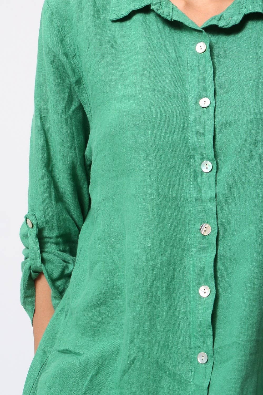 Short Dresses in 100% Linen REF. 197: Beige / Unique