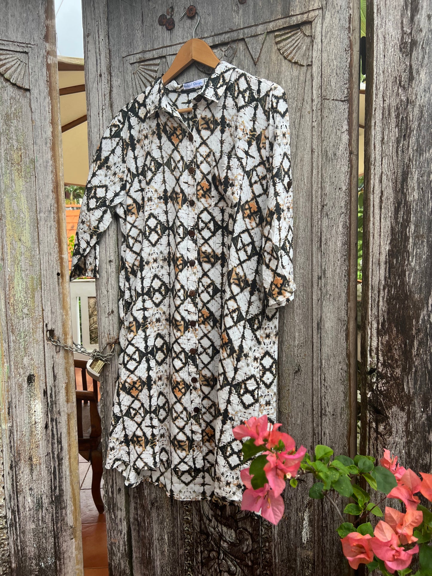 Aztec shirt dress