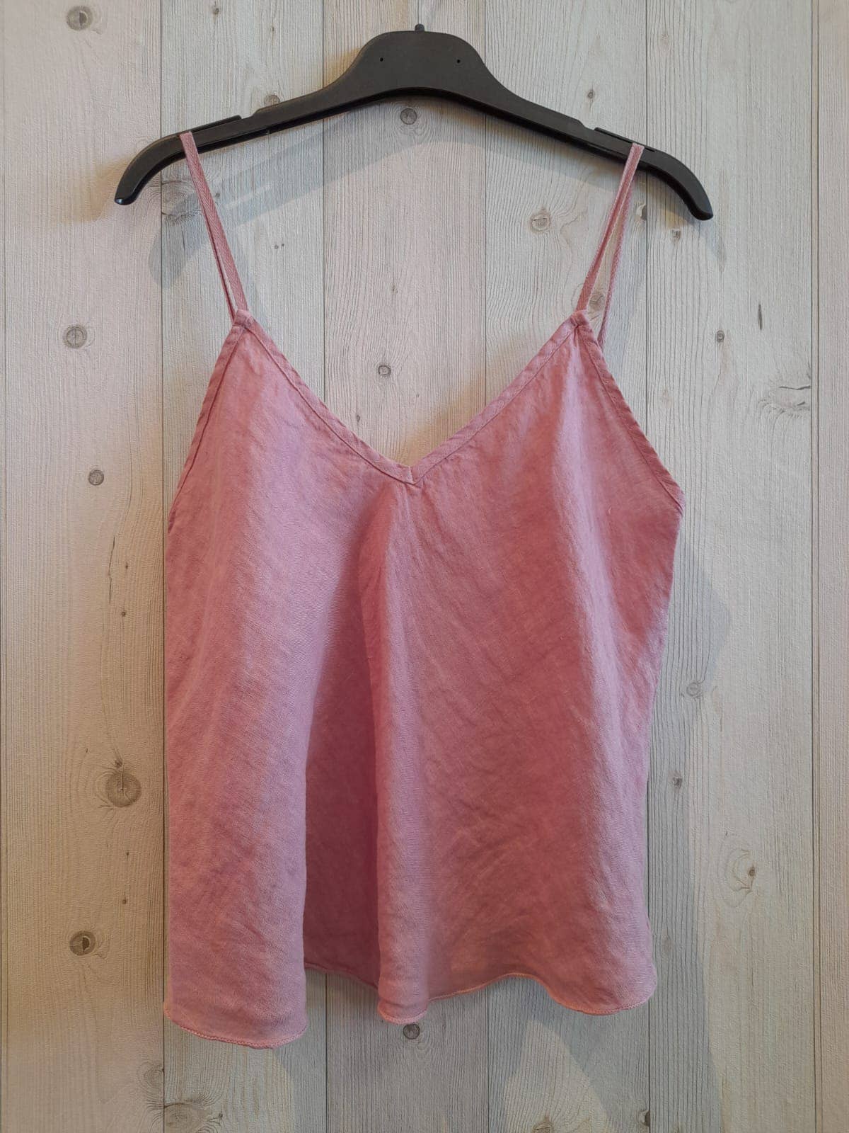 REF 22943 100% LINEN TANK TOP: BEIGUE