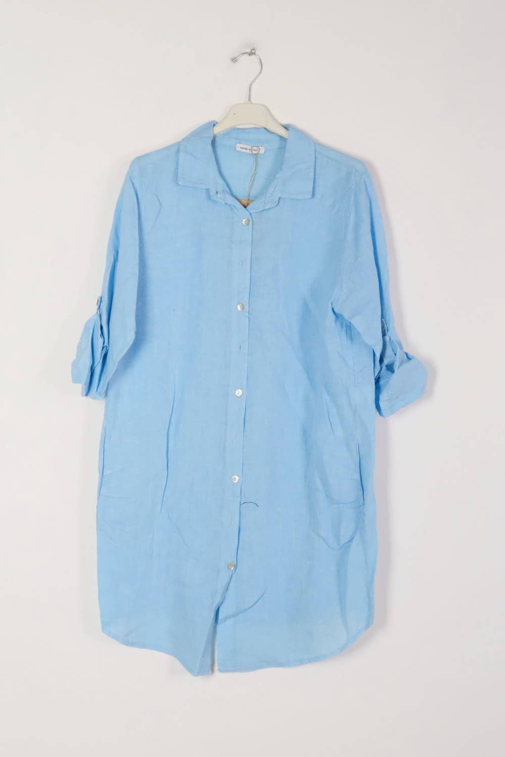 Short Dresses in 100% Linen REF. 197: Beige / Unique