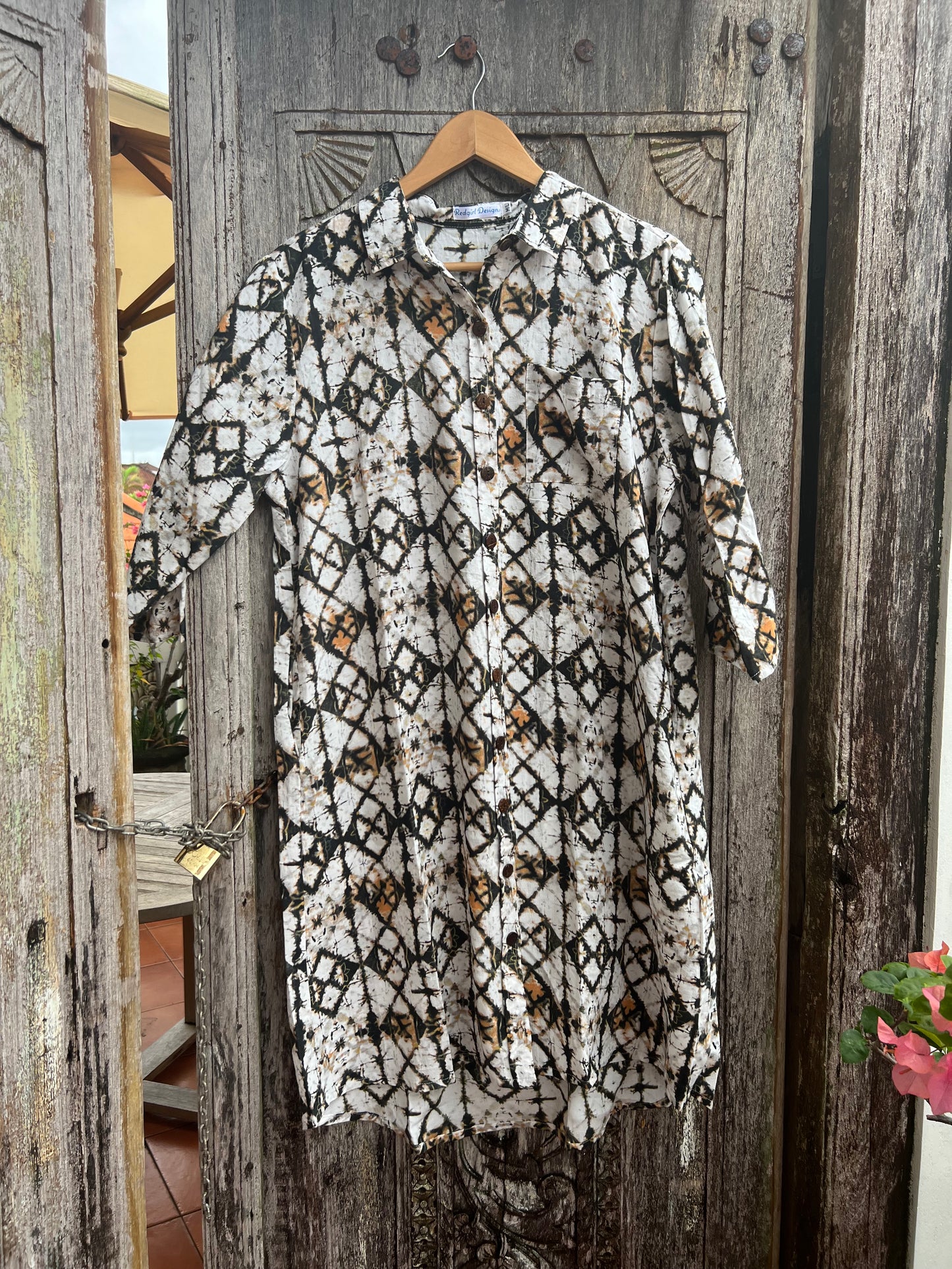 Aztec shirt dress