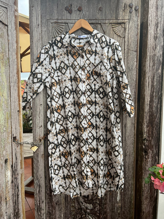 Aztec shirt dress