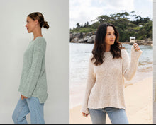 Load image into Gallery viewer, Worthier Osa cotton blend jumper in mint
