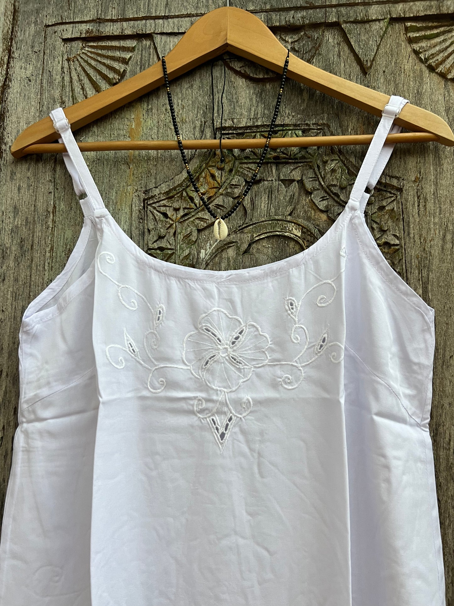 Indonesian traditional cut work  slip dress