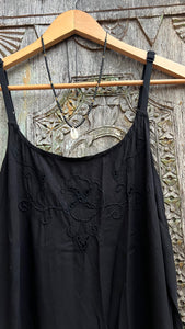 Indonesian traditional cut work rayon slip dress