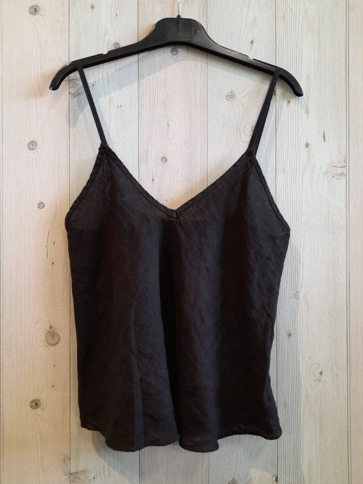 REF 22943 100% LINEN TANK TOP: BEIGUE