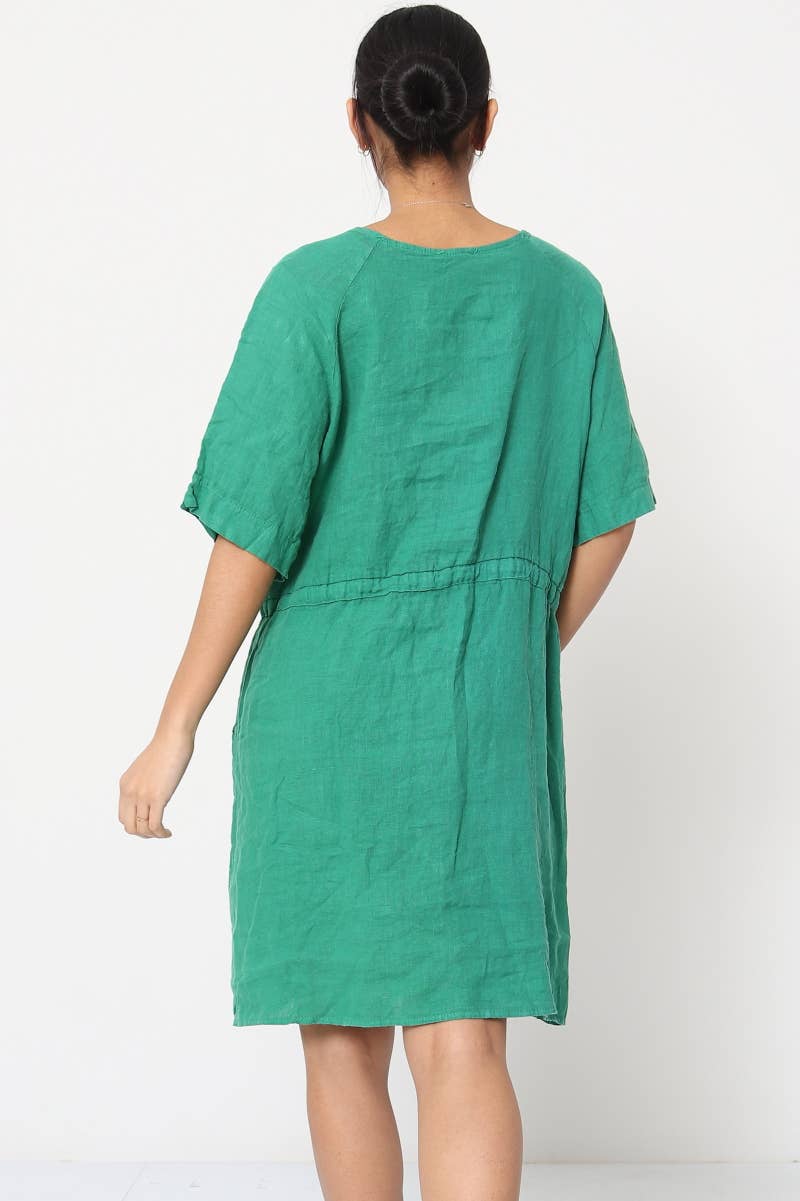 100% linen dresses REF. 1436: White