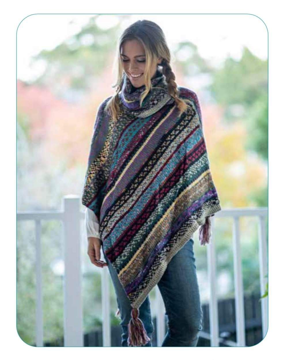 Mohair poncho